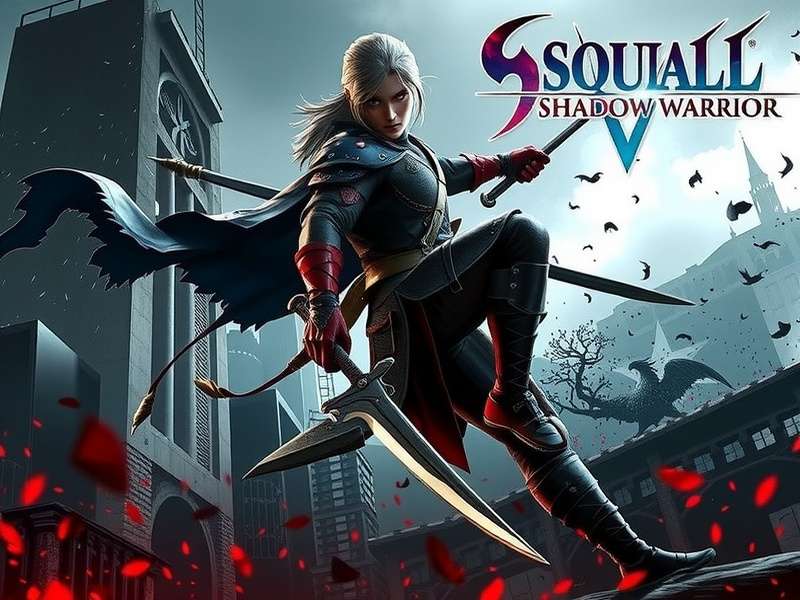 Squall Shadow Warrior game banner featuring hero in combat